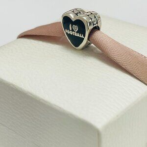 Pandora I LOVE Heart Football Las Vegas Heart Charm
